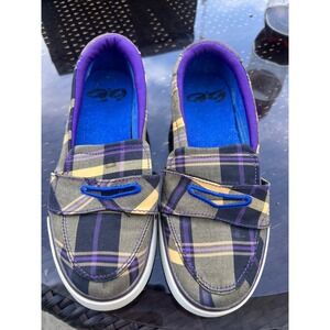 Nike Balsa Plaid Skater Slip Ons‎ Youth Size 6